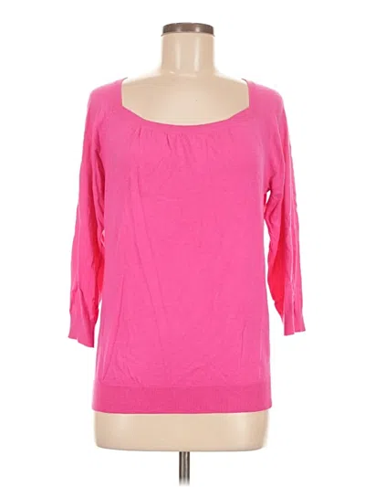 Pre-owned Ann Taylor Pullover Sweater In Pink