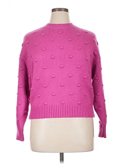 Pre-owned Ann Taylor Pullover Sweater In Pink