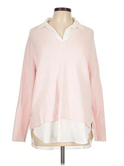 Pre-owned Ann Taylor Pullover Sweater In Pink