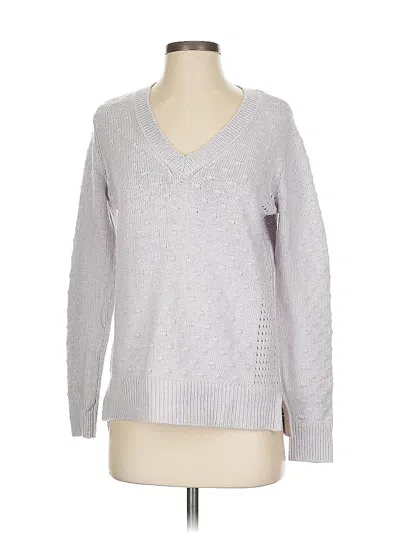 Pre-owned Ann Taylor Pullover Sweater In Purple