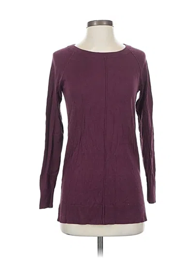 Pre-owned Ann Taylor Pullover Sweater In Purple
