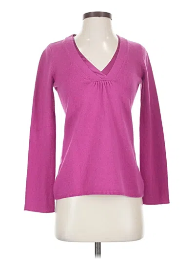 Pre-owned Ann Taylor Pullover Sweater In Purple