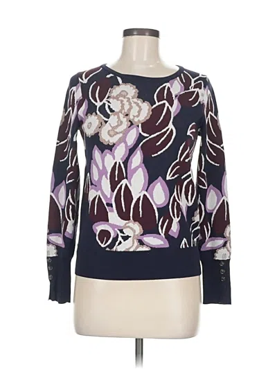 Pre-owned Ann Taylor Pullover Sweater In Purple