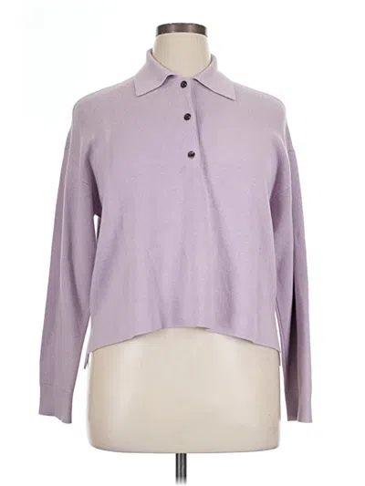 Pre-owned Ann Taylor Pullover Sweater In Purple