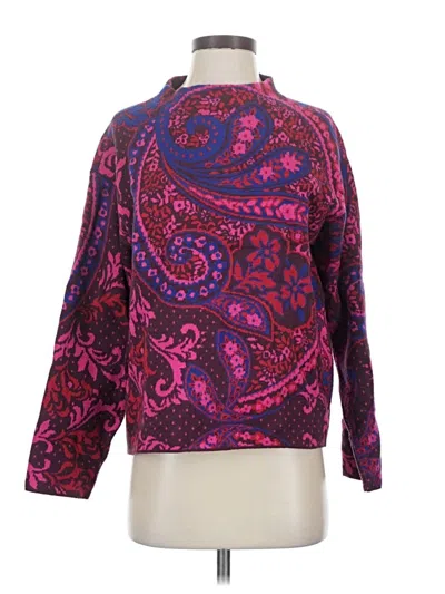 Pre-owned Ann Taylor Pullover Sweater In Purple