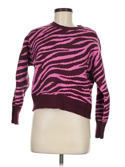 Pre-owned Ann Taylor Pullover Sweater In Purple