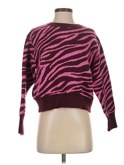 Pre-owned Ann Taylor Pullover Sweater In Purple
