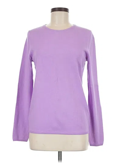 Pre-owned Ann Taylor Pullover Sweater In Purple