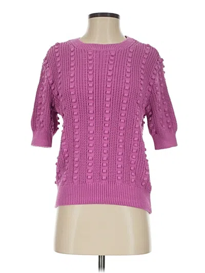 Pre-owned Ann Taylor Pullover Sweater In Purple