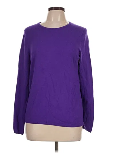 Pre-owned Ann Taylor Pullover Sweater In Purple