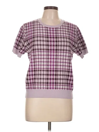 Pre-owned Ann Taylor Pullover Sweater In Purple