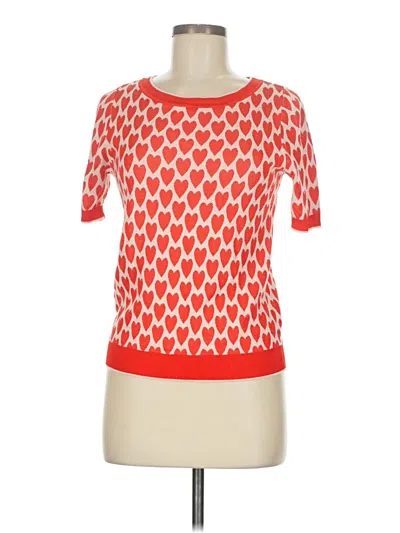 Pre-owned Ann Taylor Pullover Sweater In Red