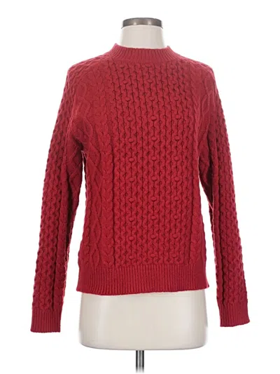 Pre-owned Ann Taylor Pullover Sweater In Red