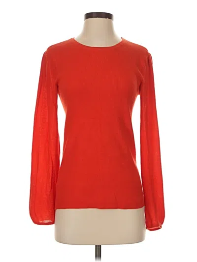 Pre-owned Ann Taylor Pullover Sweater In Red