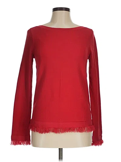 Pre-owned Ann Taylor Pullover Sweater In Red