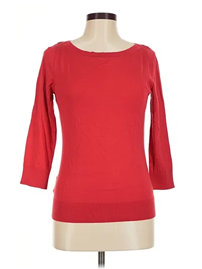 Pre-owned Ann Taylor Pullover Sweater In Red