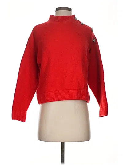 Pre-owned Ann Taylor Pullover Sweater In Red