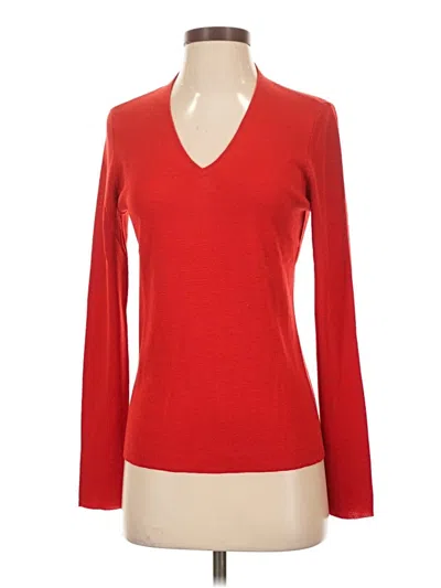 Pre-owned Ann Taylor Pullover Sweater In Red
