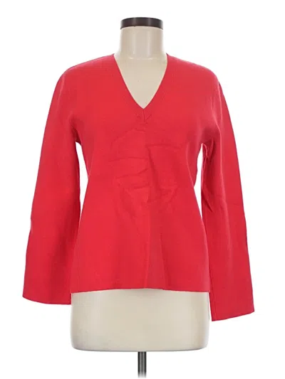Pre-owned Ann Taylor Pullover Sweater In Red