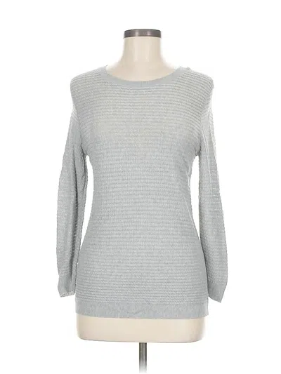 Pre-owned Ann Taylor Pullover Sweater In Silver