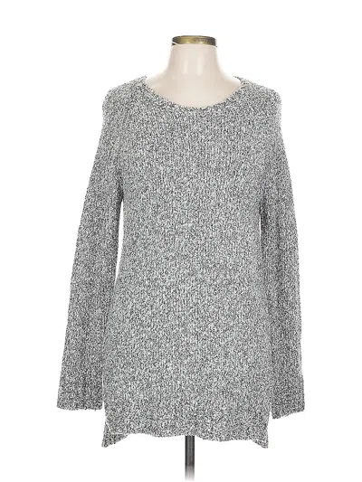 Pre-owned Ann Taylor Pullover Sweater In Silver