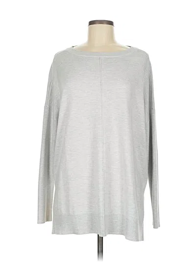 Pre-owned Ann Taylor Pullover Sweater In Silver