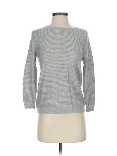 Pre-owned Ann Taylor Pullover Sweater In Silver