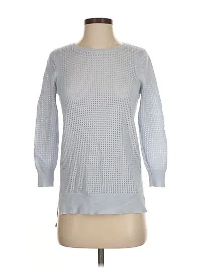 Pre-owned Ann Taylor Pullover Sweater In Silver