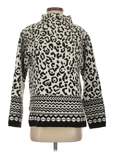 Pre-owned Ann Taylor Pullover Sweater In Silver