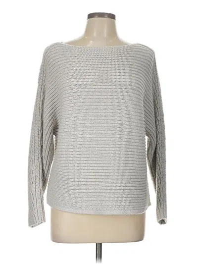 Pre-owned Ann Taylor Pullover Sweater In Silver