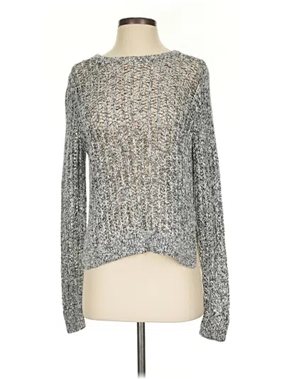 Pre-owned Ann Taylor Pullover Sweater In Silver
