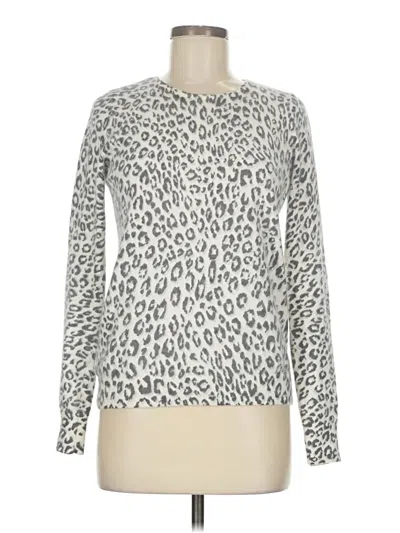 Pre-owned Ann Taylor Pullover Sweater In Silver