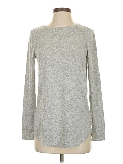 Pre-owned Ann Taylor Pullover Sweater In Silver