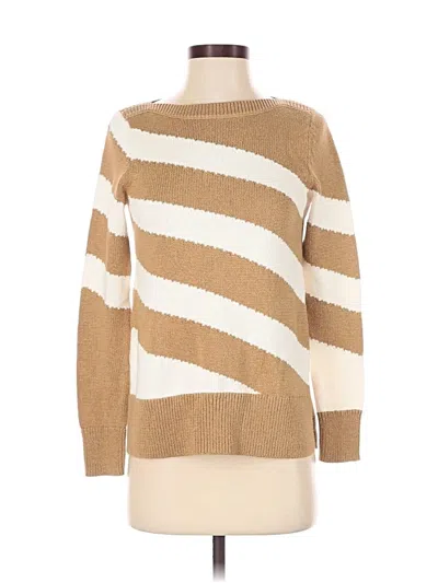 Pre-owned Ann Taylor Pullover Sweater In Tan