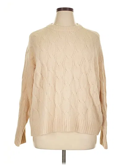 Pre-owned Ann Taylor Pullover Sweater In Tan