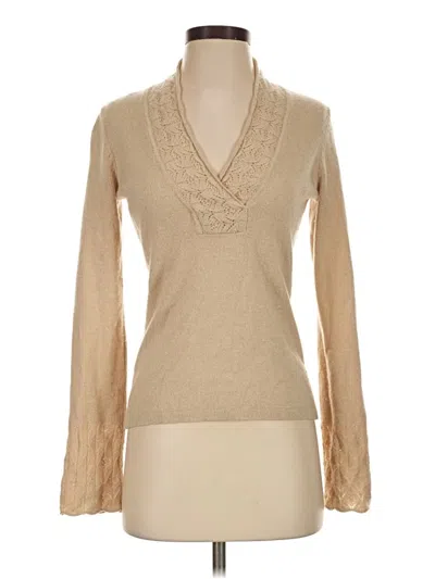 Pre-owned Ann Taylor Pullover Sweater In Tan