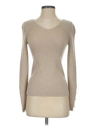 Pre-owned Ann Taylor Pullover Sweater In Tan