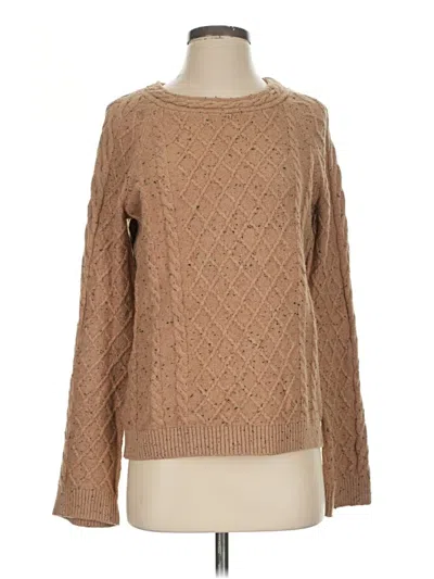 Pre-owned Ann Taylor Pullover Sweater In Tan