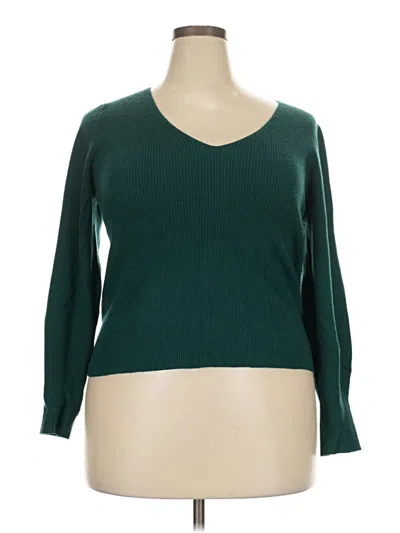 Pre-owned Ann Taylor Pullover Sweater In Teal