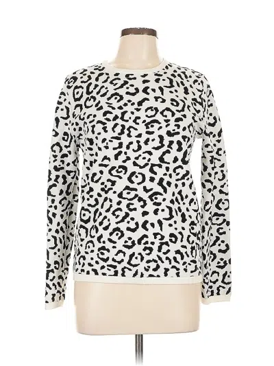 Pre-owned Ann Taylor Pullover Sweater In White