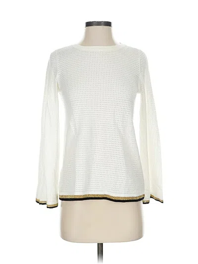 Pre-owned Ann Taylor Pullover Sweater In White