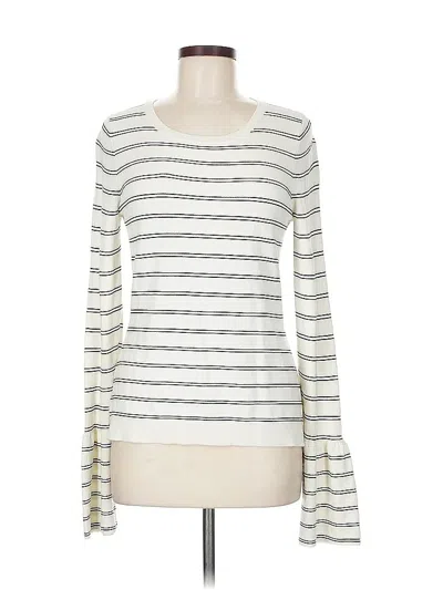Pre-owned Ann Taylor Pullover Sweater In White