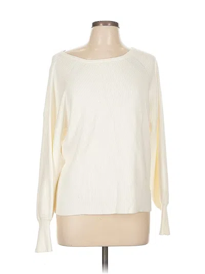 Pre-owned Ann Taylor Pullover Sweater In White