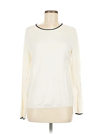 Pre-owned Ann Taylor Pullover Sweater In White