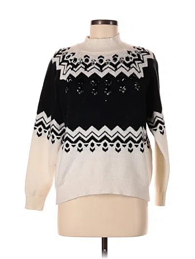 Pre-owned Ann Taylor Pullover Sweater In White