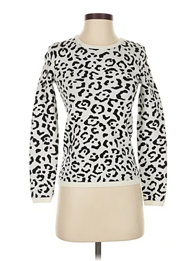 Pre-owned Ann Taylor Pullover Sweater In White