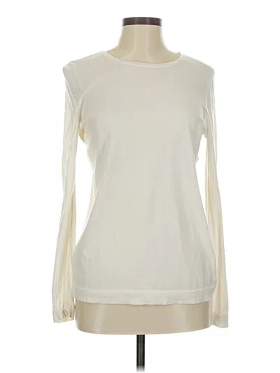 Pre-owned Ann Taylor Pullover Sweater In White