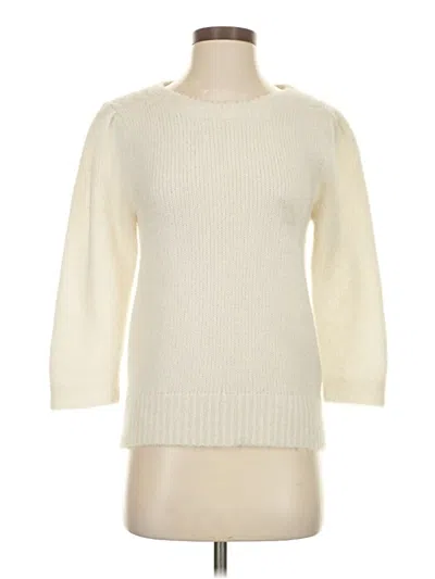 Pre-owned Ann Taylor Pullover Sweater In White
