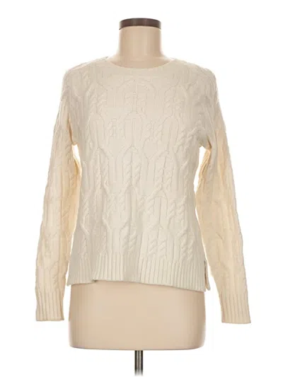 Pre-owned Ann Taylor Pullover Sweater In White