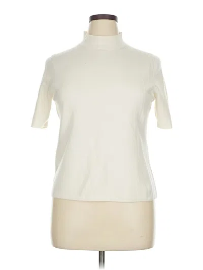 Pre-owned Ann Taylor Pullover Sweater In White